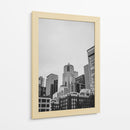 Skyline de Seattle - Blanco y Negro  - Wandering Pixels Co. | Cuadro decorativo de Canvas Lab