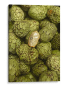 Frutas Tropicales Verdes en el Mercado - Wandering Pixels Co. | Cuadro decorativo de Canvas Lab