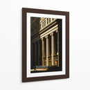 Columnas Neoclásicas con Luz Dorada - Wandering Pixels Co. | Cuadro decorativo de Canvas Lab