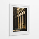 Columnas Neoclásicas con Luz Dorada - Wandering Pixels Co. | Cuadro decorativo de Canvas Lab