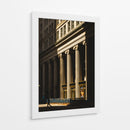Columnas Neoclásicas con Luz Dorada - Wandering Pixels Co. | Cuadro decorativo de Canvas Lab