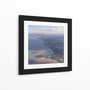 Vista Aérea de Chicago y el Lago Michigan - Wandering Pixels Co. | Cuadro decorativo de Canvas Lab
