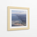 Vista Aérea de Chicago y el Lago Michigan - Wandering Pixels Co. | Cuadro decorativo de Canvas Lab