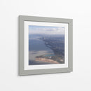 Vista Aérea de Chicago y el Lago Michigan - Wandering Pixels Co. | Cuadro decorativo de Canvas Lab