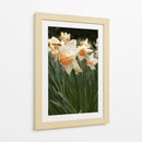 Flores Blancas y Durazno en el Jardín - Wandering Pixels Co. | Cuadro decorativo de Canvas Lab