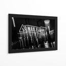 Letrero de Neón Borroso - Blanco y Negro - Wandering Pixels Co. | Cuadro decorativo de Canvas Lab