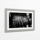 Letrero de Neón Borroso - Blanco y Negro - Wandering Pixels Co. | Cuadro decorativo de Canvas Lab