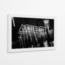 Letrero de Neón Borroso - Blanco y Negro - Wandering Pixels Co. | Cuadro decorativo de Canvas Lab