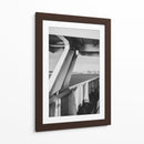 Ferry con Vista al Skyline de Seattle - Blanco y Negro - Wandering Pixels Co. | Cuadro decorativo de Canvas Lab