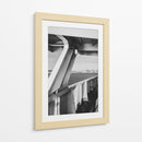 Ferry con Vista al Skyline de Seattle - Blanco y Negro - Wandering Pixels Co. | Cuadro decorativo de Canvas Lab