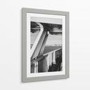 Ferry con Vista al Skyline de Seattle - Blanco y Negro - Wandering Pixels Co. | Cuadro decorativo de Canvas Lab