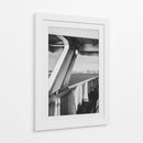 Ferry con Vista al Skyline de Seattle - Blanco y Negro - Wandering Pixels Co. | Cuadro decorativo de Canvas Lab