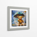 Colección Teddy Bajo lls lluvia - Adriana Sosa | Cuadro decorativo de Canvas Lab