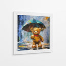 Colección Teddy Bajo lls lluvia - Adriana Sosa | Cuadro decorativo de Canvas Lab