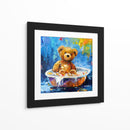 Colección Teddy Tomando un baño - Adriana Sosa | Cuadro decorativo de Canvas Lab