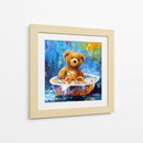 Colección Teddy Tomando un baño - Adriana Sosa | Cuadro decorativo de Canvas Lab