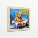 Colección Teddy Tomando un baño - Adriana Sosa | Cuadro decorativo de Canvas Lab