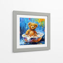 Colección Teddy Tomando un baño - Adriana Sosa | Cuadro decorativo de Canvas Lab