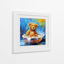 Colección Teddy Tomando un baño - Adriana Sosa | Cuadro decorativo de Canvas Lab