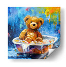 Colección Teddy Tomando un baño - Adriana Sosa | Cuadro decorativo de Canvas Lab
