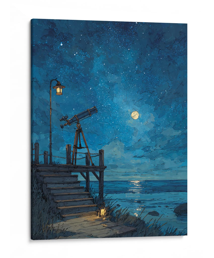 Pier lunar  - DIEGO D L | Cuadro decorativo de Canvas Lab
