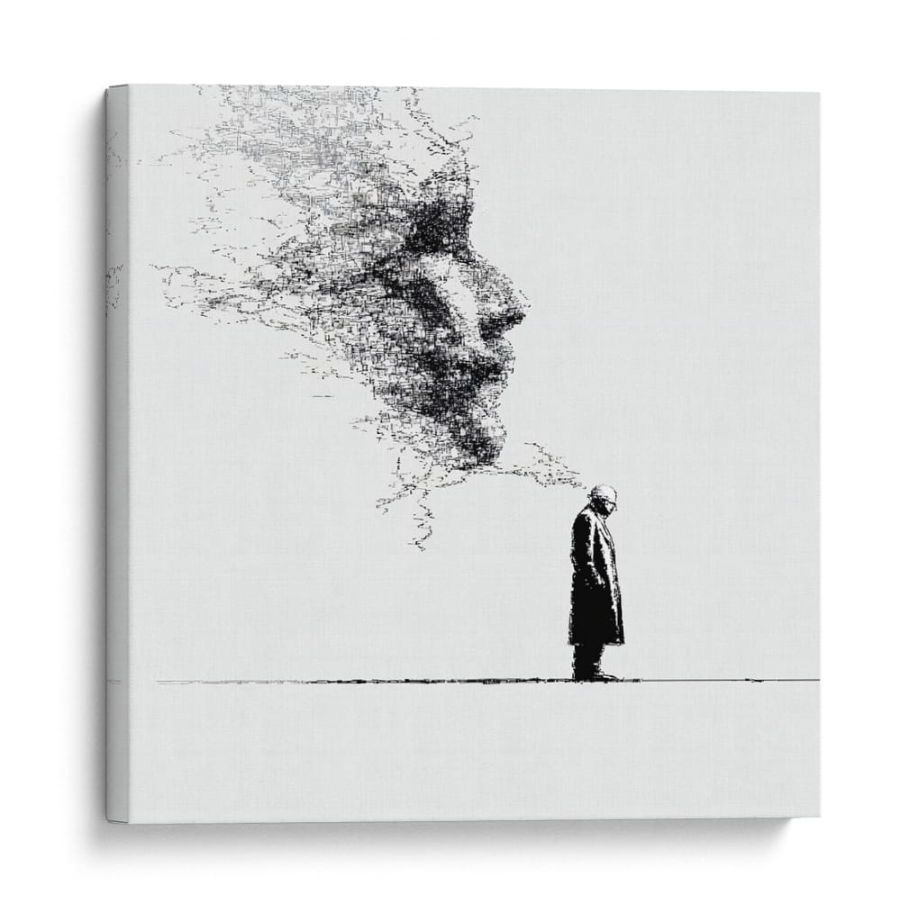Sobrepensar - DIEGO D L | Cuadro decorativo de Canvas Lab