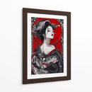 Elegancia Escarlata - Puffy Design | Cuadro decorativo de Canvas Lab