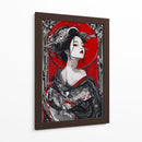 Elegancia Escarlata - Puffy Design | Cuadro decorativo de Canvas Lab