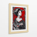 Elegancia Escarlata - Puffy Design | Cuadro decorativo de Canvas Lab