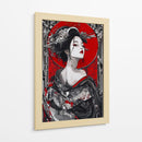 Elegancia Escarlata - Puffy Design | Cuadro decorativo de Canvas Lab