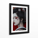 Elegancia de Carmín - Puffy Design | Cuadro decorativo de Canvas Lab