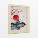 Cénit Carmesí - Puffy Design | Cuadro decorativo de Canvas Lab