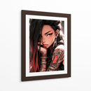Borde Rojo - Puffy Design | Cuadro decorativo de Canvas Lab