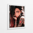 Borde Rojo - Puffy Design | Cuadro decorativo de Canvas Lab