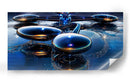 Discos flotantes - Caperh | Cuadro decorativo de Canvas Lab