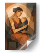 Mamá con bebé en brazos - Caperh | Cuadro decorativo de Canvas Lab