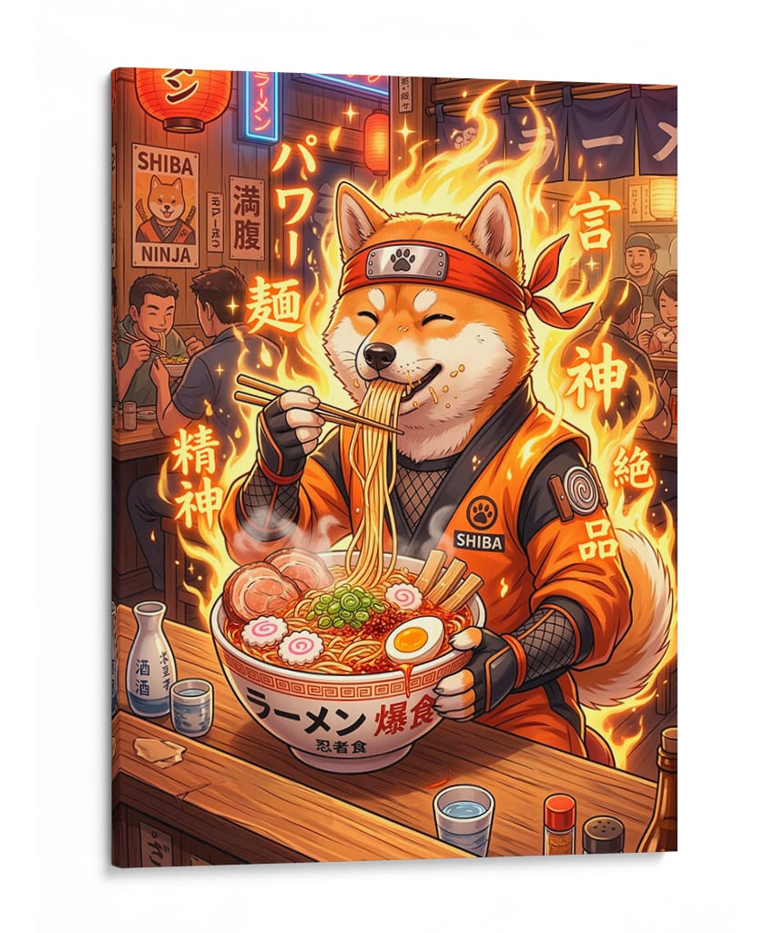 Guerrero Ramen - Puffy Design | Cuadro decorativo de Canvas Lab
