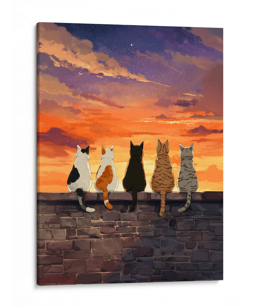 Susurros del Ocaso - Puffy Design | Cuadro decorativo de Canvas Lab