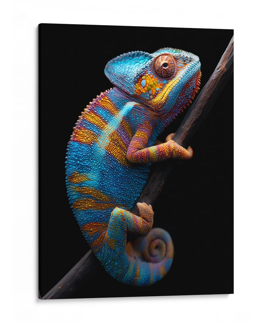 Reptil de Neón - Puffy Design | Cuadro decorativo de Canvas Lab