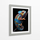 Reptil de Neón - Puffy Design | Cuadro decorativo de Canvas Lab