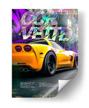 Velocidad Retro - Puffy Design | Cuadro decorativo de Canvas Lab