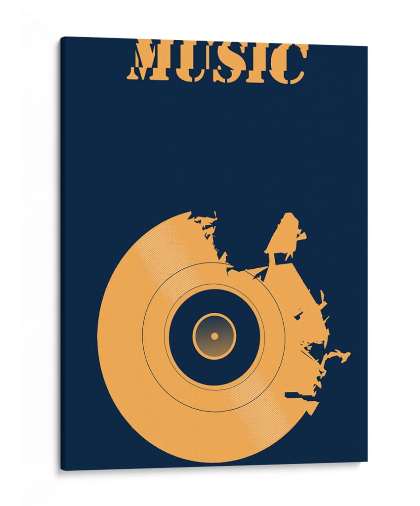 Ecos de Vinilo - Puffy Design | Cuadro decorativo de Canvas Lab