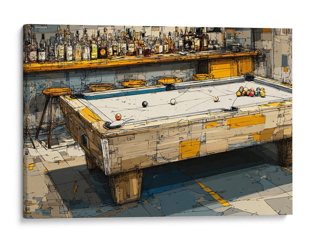 Mesa de billar - DIEGO D L | Cuadro decorativo de Canvas Lab