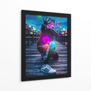 Neon Vibe - Puffy Design | Cuadro decorativo de Canvas Lab