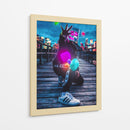 Neon Vibe - Puffy Design | Cuadro decorativo de Canvas Lab