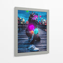 Neon Vibe - Puffy Design | Cuadro decorativo de Canvas Lab