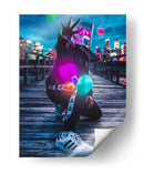 Neon Vibe - Puffy Design | Cuadro decorativo de Canvas Lab