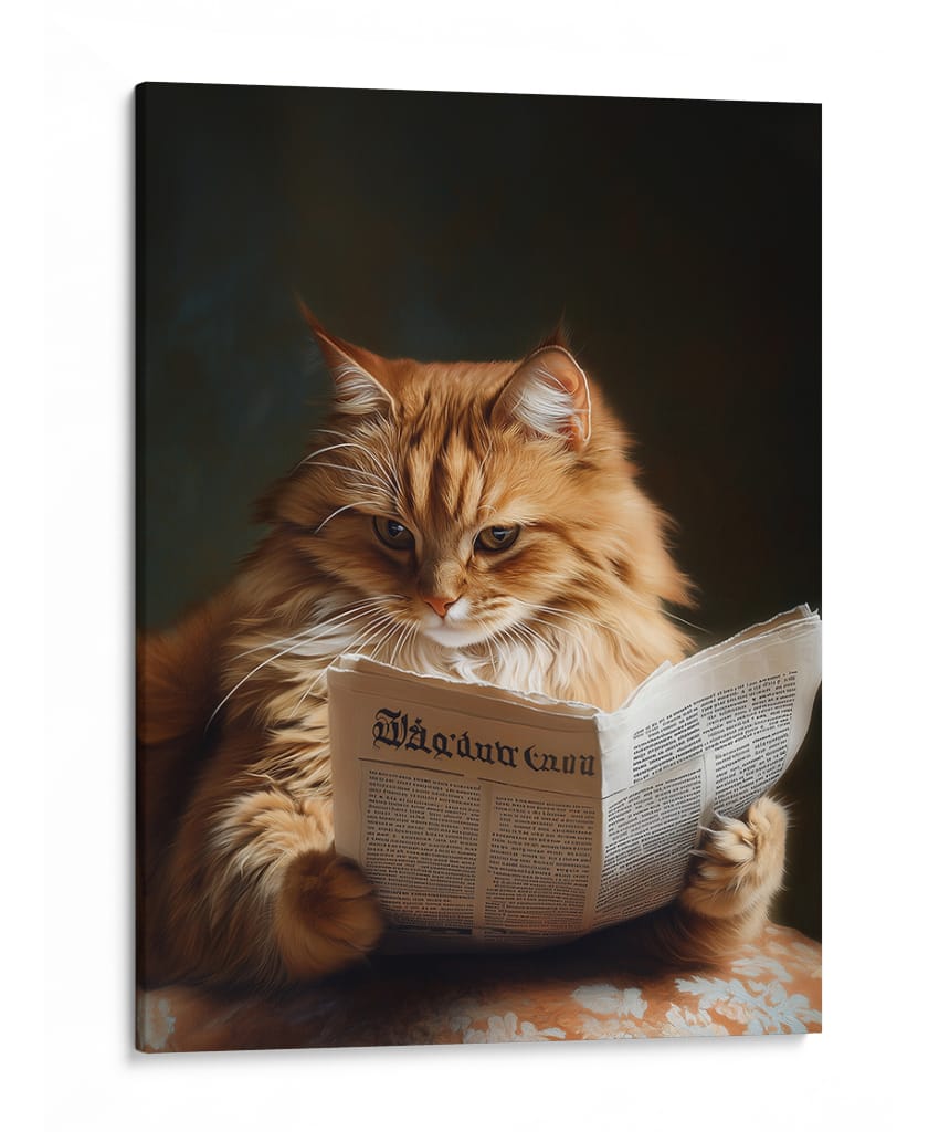 Crónica Felina - Puffy Design | Cuadro decorativo de Canvas Lab