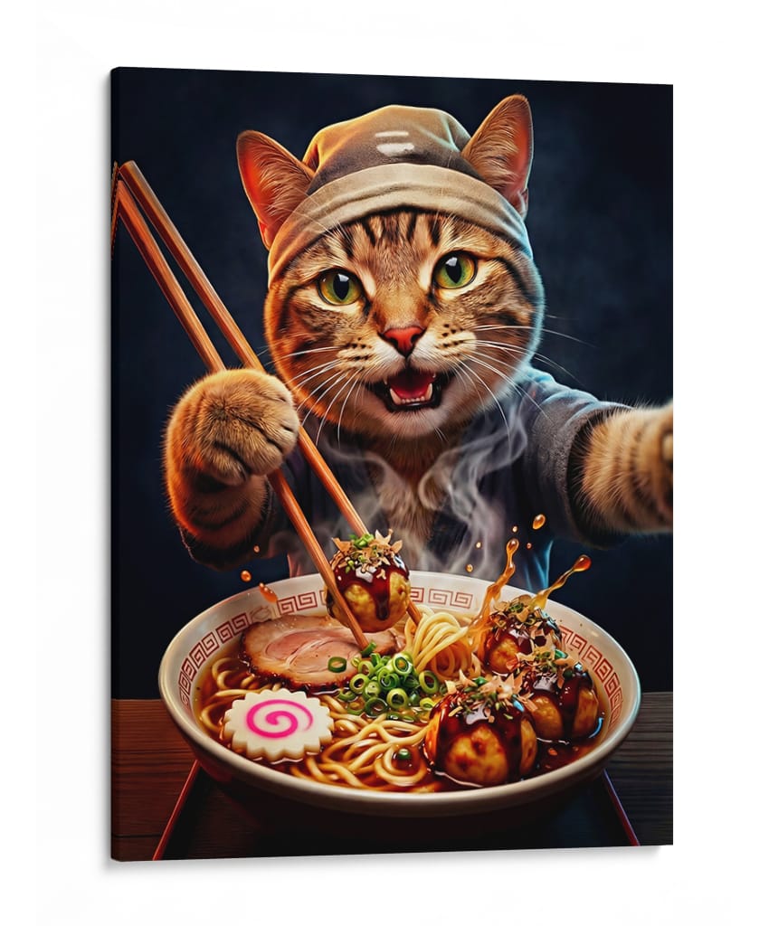 Maestro del Ramen - Puffy Design | Cuadro decorativo de Canvas Lab