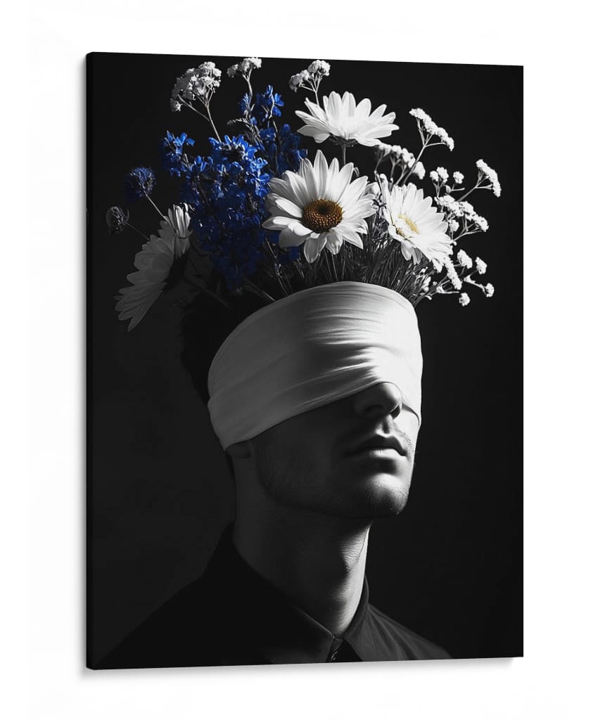 Mente Floreada - Puffy Design | Cuadro decorativo de Canvas Lab